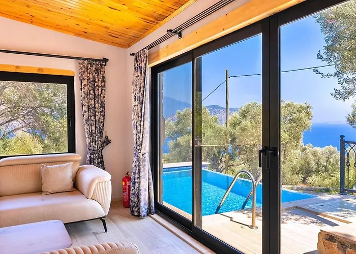 Firnaz 1 Bedroom Seaview With Private Pool Kalkan